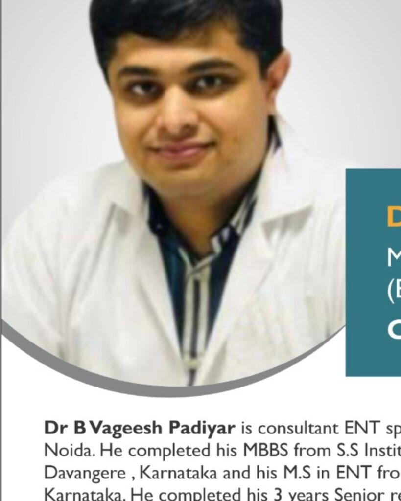 Dr B Vageesh Padiyar doctor profile