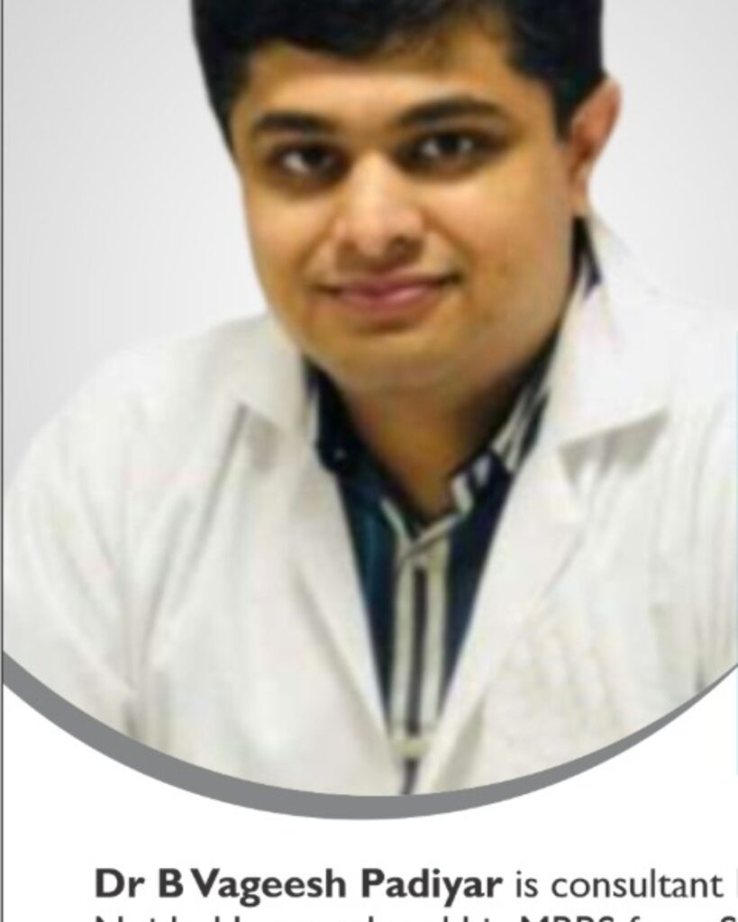 Dr B Vageesh Padiyar doctor profile