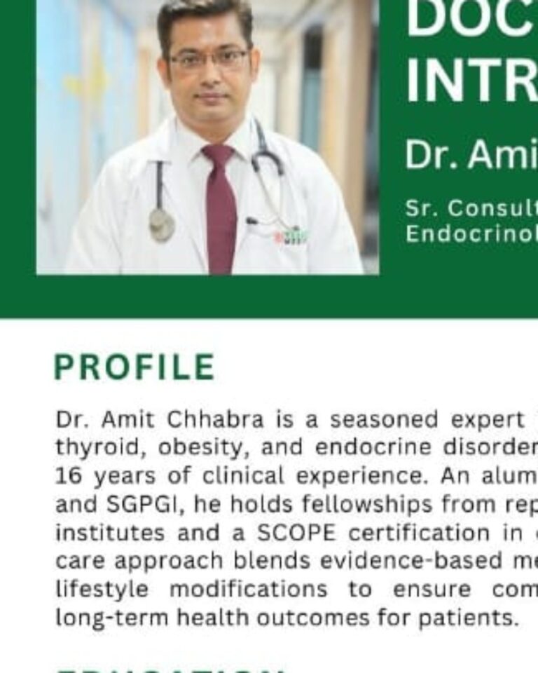 Dr. Amit Chhabra Endocrinologist
