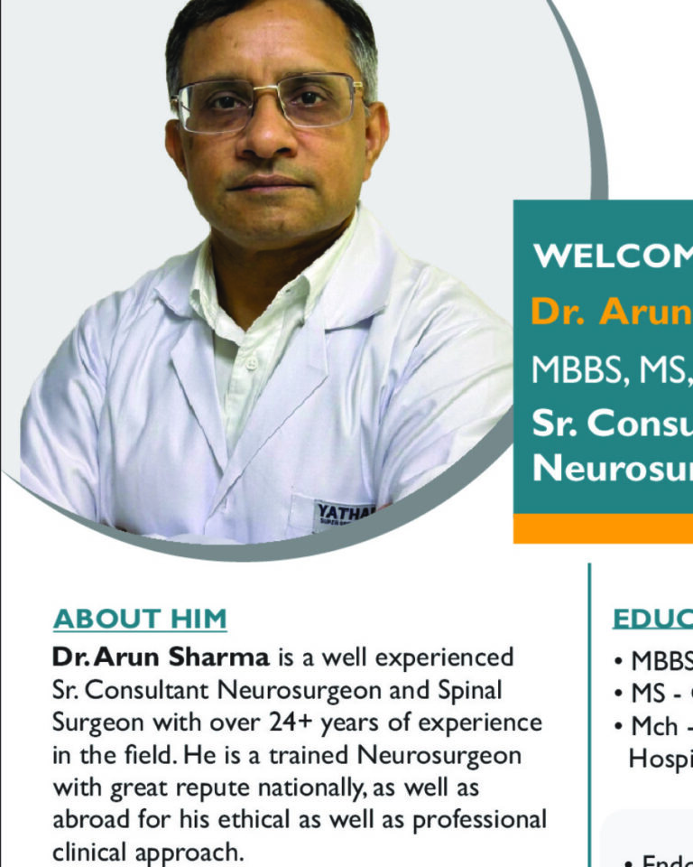 Dr Arun Sharma Neurosurgeon