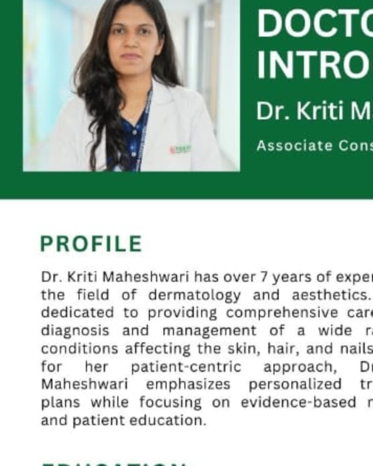 Dr Kriti Maheshwari Dermatologist