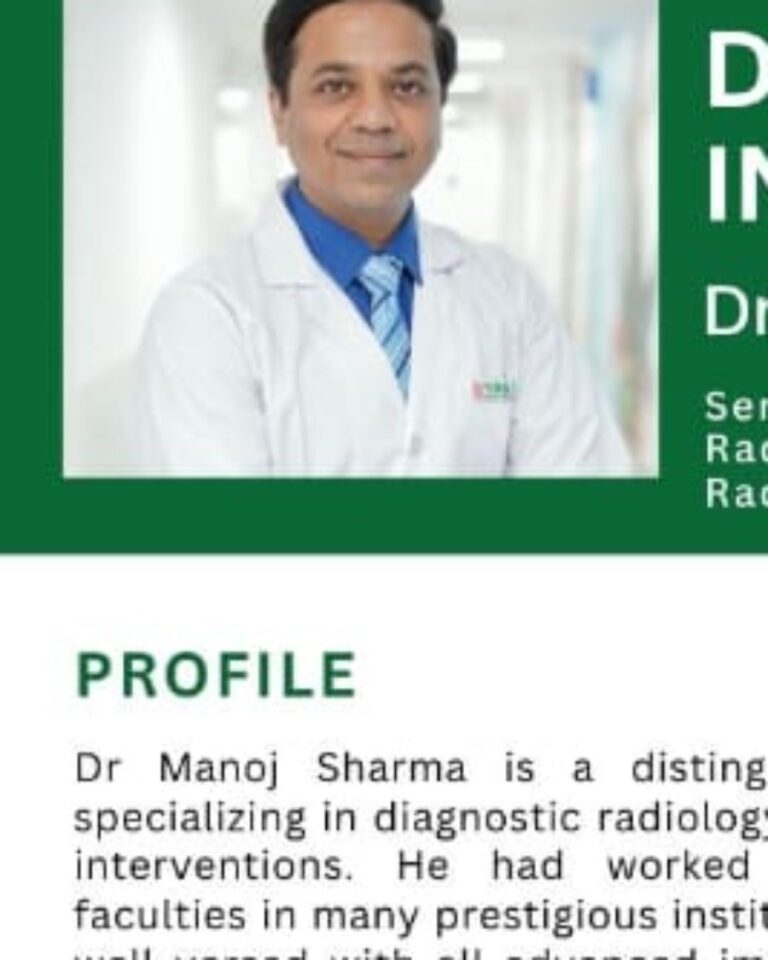 Dr Manoj Sharma Radiologist