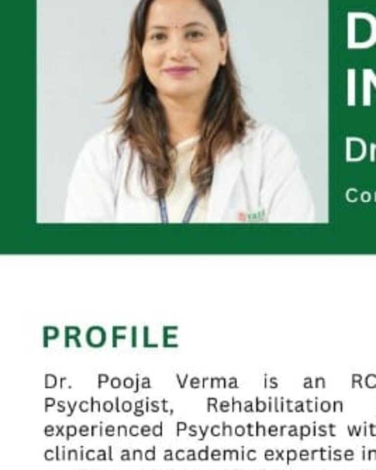 Dr Pooja Verma Clinical Psychologist