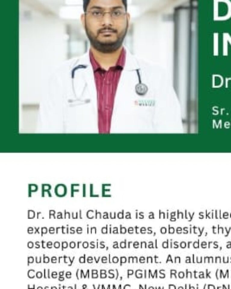 Dr Rahul Chauda Endocrinologist
