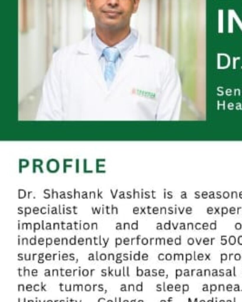 Dr. Shashank Vashist doctor profile