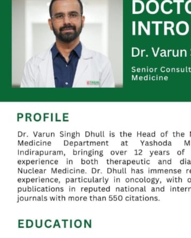Dr Varun Singh Dhull Medical Specialist